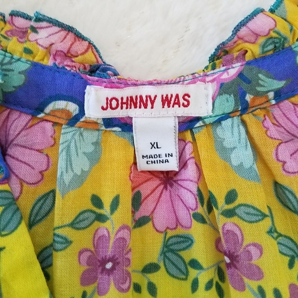 Johnny Was Rainbow Field Ruffle Tank Dress - Picture 8 of 10